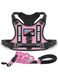 Dogmify Service Dog Harness,No-Pull Reflective Pet Harness,Adjustable Soft Oxford Dog Vest Harness with Dog Leash,Easy Control Handle for Small to Large Dogs