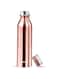 MILTON 710ml Vacuum Insulated Water Bottle with Carry String, 18/8 Stainless Steel, Keeps Drinks Hot and Cold for 24 Hours, Double-Walled Thermos Flask with Inner Copper Coating - Glitz - Rose Gold