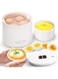 Angju Rapid Egg Cooker - 4 Egg Capacity Cooker for Steamed, Hard Boiled, Soft Boiled Eggs and Onsen - Electric Egg Boiler for Home Kitchen, Dorm Use - Smart Egg Maker with Auto Shut OFF and Alarm