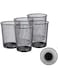 Goodwill Tech Recycling Dustbins - Pack of 5 Metal Mesh Dustbins waster Basket for Home, Office - (Black, Large)