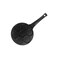 7-Cavity Mini Pancake Pan, Non-Stick Surface, Long Handle, Black