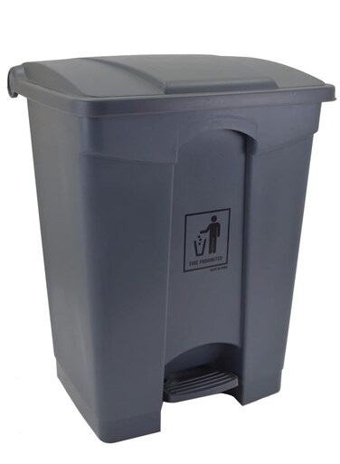 45 Litre Waste Bin   Dust Bin   Garbage Bin   Pedal Bin   Trash Bin   Step on Waste Bin with Pedal Dark Grey