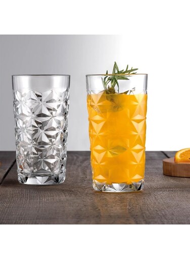 Pasabahce Estrella Long Tumbler 490cc &acirc;&euro;&ldquo; 4-Piece Highball Glass Set GB