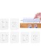 SYOSI Heavy-Duty Double Sided Adhesive Wall Hooks - 10Pcs Self-Adhesive Organizers for Bathroom, Kitchen &amp; Office, Strong Elasticity &amp; Toughness