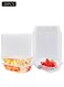 20-Pieces&iuml;&frac14;&OElig;1000 ml Thickened Meal Prep Containers,Reusable Heatable Food Storage Circular Containers WIth Lids For Packing,Storage,17*11*6.5CM,Clear