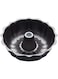 ALISSA 10 inch Bundt Fluted Non Stick Cake Pan Round Mold Leakproof Bakeware Oven (Black)