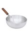 Cuisine Aluminium Deep Wok No. 9 &acirc;&euro;&ldquo; 23 cm Cooking Wok with Solid Wooden Handle, Durable Construction, Shiny Metal Finish, Easy to Clean, Ideal for Authentic Asian Cuisine &amp; Large Meals