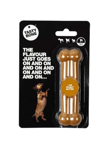 Tasty Bone Nylon Toy Dog - Peanut Butter