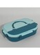 Modern Leakproof 4-Compartment Insulated Bento Lunch Box &ndash; 1300ml Food Container for Kids and Adults, Durable and Portable Meal Prep Box with Secure Lid, Ideal for School, Work, and Travel. (Blue)