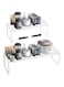 Forthcan Expandable Countertop Organizer Shelf Movable Multifunctional Kitchen Shelf Spice Rack Cabinet Pantry Shelf Under Sink storage Organizer (7Inches, White)