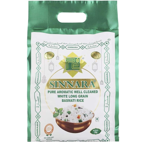 Sinnara Pure Aromatic White Long Grain Basmati Rice 5kg