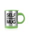 Stirring Auto Mixing Tea Coffee Mug Green 400ml