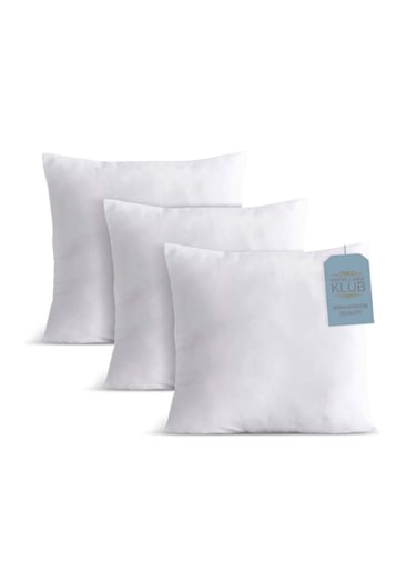 Linen Klub 3-Piece Cushion Fillers 40x40 cm &acirc;&euro;&ldquo; 300 Grams Each &acirc;&euro;&ldquo; Premium Soft Inserts with Non-Woven Fabric &acirc;&euro;&ldquo; Great for Throw Pillow Covers &amp; Everyday Comfort