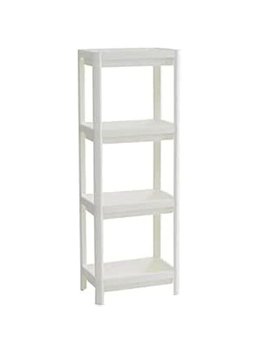 Ikea Plastic Vesken Shelf Unit, White
