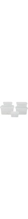 Royalford Plastic Food Storage Container RF12188 Rectangle Pack of 5 Containers, 400ml, 700ml, 1200ml, 1800ml, 2900ml Leakproof for Food, Leftover, Marinades, Dough for Kitchen Organization