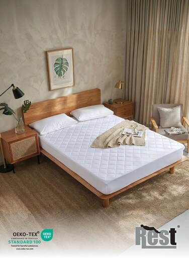 Quilted Thickened Waterproof Twin Mattress Protector - 120x200+35cm