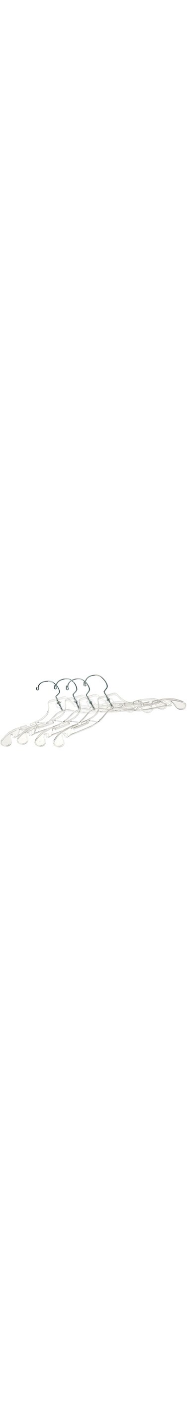 Whitmor Kid&#39;S Dress/Blouse Hangers Set Of 4, Crystal, 6062-5098