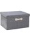 Large Collapsible Linen Fabric Storage Boxes with Removable Lids and Two Handles, Large Closet Organizers for Clothes, Wardrobe, or Bookshelf, Foldable Storage Bins for Home Organization(Gray,60L)
