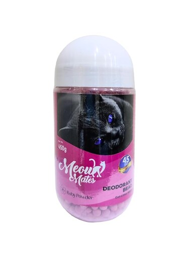 Meow Mates Deodorant Bead 450g Baby Powder