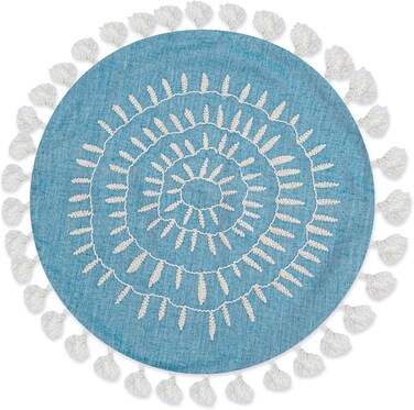 Baby Caspian Round Pillow - Decorative Nursery Pillow