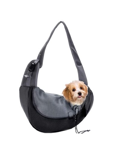 EVBEA Dog Carrier Sling Front Pack Cat Puppy Carrier Purse Breathable Mesh Travel for Small or Medium Pet Dogs Cats Sling Bag