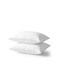 Linen Twin Rest 2 Piece Set Piping Extra Soft Pillow Micro Fiber White 50x80cm