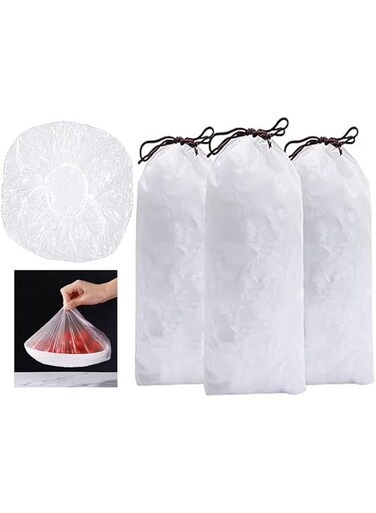 GPYONCT Fresh Keeping Food Cling Film Cover Bags (300 Pieces)