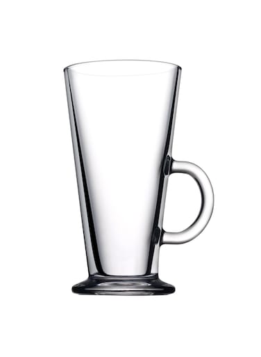 2 Pieces Colombian Glass Mug Set 263 Ml Clear
