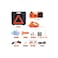 Electric Car Jack and Impact Wrench Kit, 12V DC, with LED Light, Storage Case and Accessories
