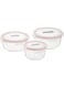 Glasslock Round set 3pc(405ml+720ml+950ml)