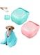 Dog Bath Brush Kit Pet Bathing Brush Tool with Pet Bath Towel, Soft Silicone Pet Shampoo Massage Dispenser Grooming Shower Brush, for Long and Short Haired Dogs Cats Shower