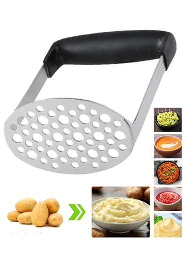 Grips Stainless Steel Smooth Potato Masher
