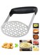 Grips Stainless Steel Smooth Potato Masher