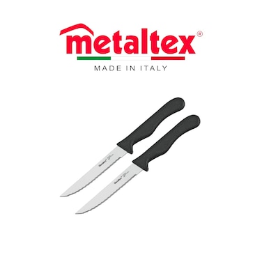 Metaltex Basic Set of 2 Steak Knives &ndash; 21cm