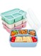 Bento Lunch Boxes, 4 Compartment Wheat Straw Meal Prep Containers for Kids/Adults, BPA Free Reusable Food Snack Storage Containers, Durable Bento Box for School, Work and Travel