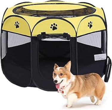 Beauenty- Portable Pet Tents, Pet House, Dog and Cat Fence,Used for Puppy cat House Indoor and Outdoor(c4)
