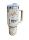 40 Oz Tumbler with Handle and Straw &acirc;&euro;&ldquo; Leak Resistant Flip Lid, Vacuum Insulated. Stainless Steel Portable Travel Mug &acirc;&euro;&ldquo; Keeps Drinks Hot or Cold for Hours
