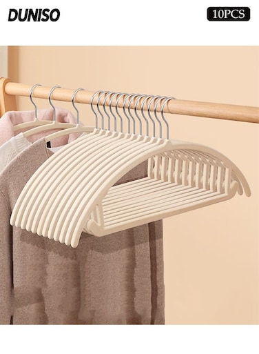 10 Pcs Velvet Hangers,Non Slip No Shoulder Bump Suit Hangers,Space Saving,Sturdy and Durable,for Coat, Sweater, Jackets, Pants,45*21.5CM