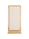 BROLEO Necklace Display Stand, Freestanding Bamboo Board Jewelry Showcase Holder for 12 Chains, Detachable and Space Saving