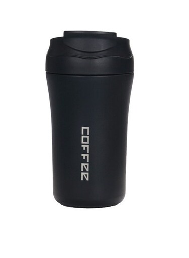 Travel Coffee Cup, Vacuum Insulated Anti-spill Coffee Cup, Portable Cup 304 Stainless Steel Coffee Cup, Insulated Water Cup - Black
