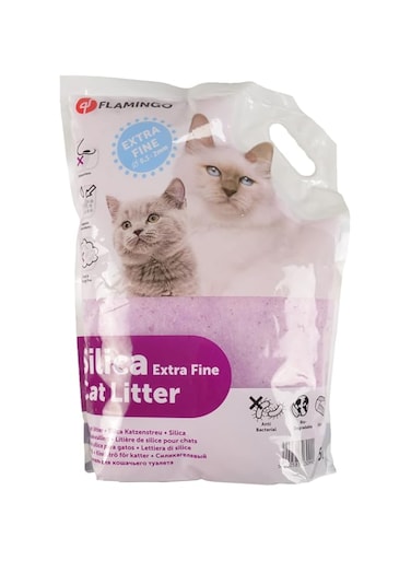 Flamingo Silica Fine Clumping Regular Cat Litter 5L