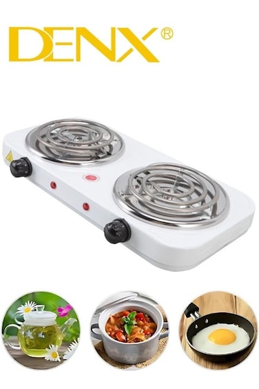 Double coil hot plate, 2000W Electric Double Burner Portable Coil Heating Hot Plate Stove, 220V