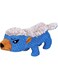 Crocheted Honey Badger Dog Squeak Toy, Blue Aggressive Chewers, Durable Dog Squeaky Toys, Stuffed Animals Toys with Cotton Material and Crinkle Paper, Durable Chewing Toys