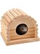 Natural Wooden Luxury Hamster House Hamster Toy Hamster Cage Decoration Gerbil Chew Toys Hamster Small Pets House