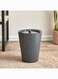 Box Midas Waste Bin Trash Can With Swing Home Garbage, 8.5 L Black 23.5x29x23.5 cm