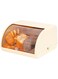 Bread Box for Kitchen Countertop, Azonee Acrylic Storage Container for Homemade Bread, Bagels &amp; Muffins, Roll Top Lid for Freshness, Ideal for Home &amp; Bakery Use, Clear Design