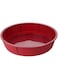 Bergner Bake A Wish Silicone Round Cake Mould 25.5X25.5X4 cm, Red Color
