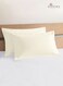 Pure Combed Cotton Standard Pillow Cases 50x75 cm New Ivory, 400 Thread Count Soft Luxurious 100% Long Staple Cotton Sateen Weave Pillow Cover With 5cm Hem (Cooling Pillowcase - 2 PC)