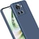 Oneplus 10R Case Cover Rubberised Matte Soft Silicone TPU with Camera Protection Flexible Back Case Cover for Oneplus 10R 5G (Blue)