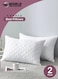 2-Pack Hotel-quality White bed Pillows, Diamond Quilted for Side &amp; Stomach Sleepers, Hypoallergenic, Soft &amp; Fluffy, Lightweight &amp; Breathable with Durable Polyester Filling for Supreme Comfort (50x75 cm)